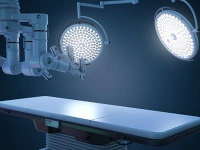 Surgery room with robotic surgery